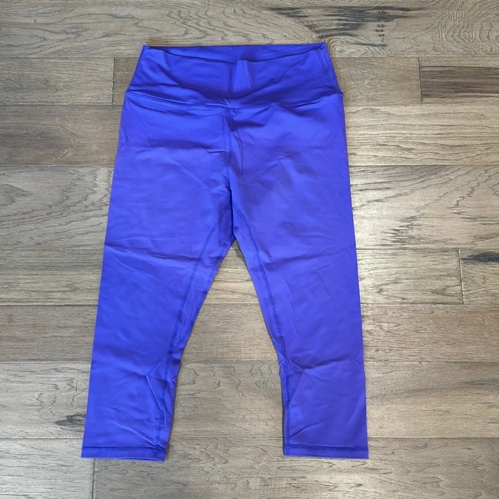 Zyia Active Purple Capri Leggings Size 16-18 - Picture 1 of 6